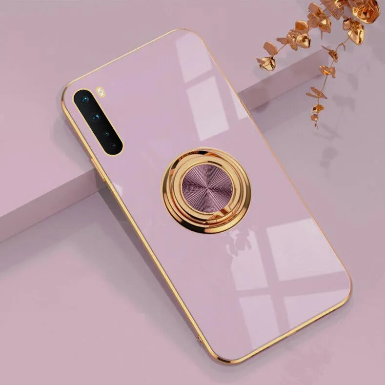 Gold Plating Metallic Ring Case - OnePlus