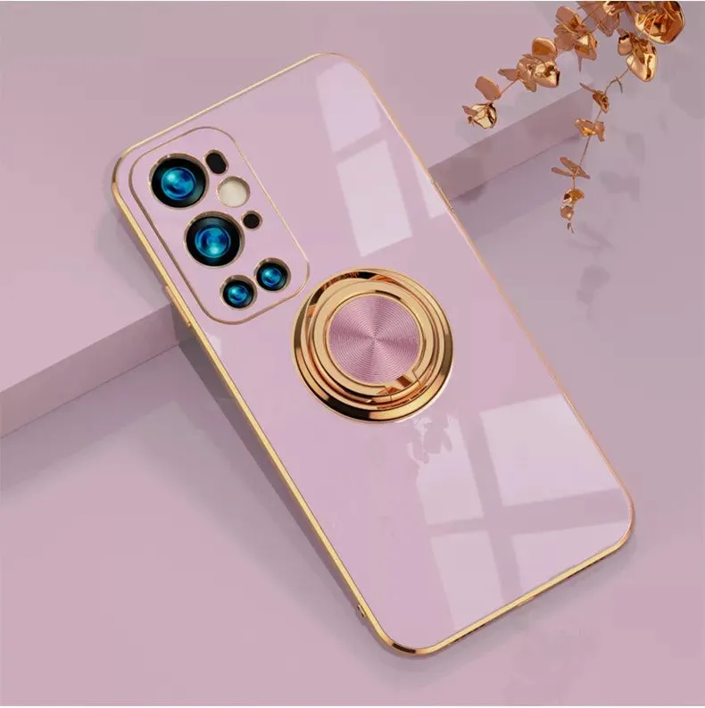 Gold Plating Metallic Ring Case - OnePlus