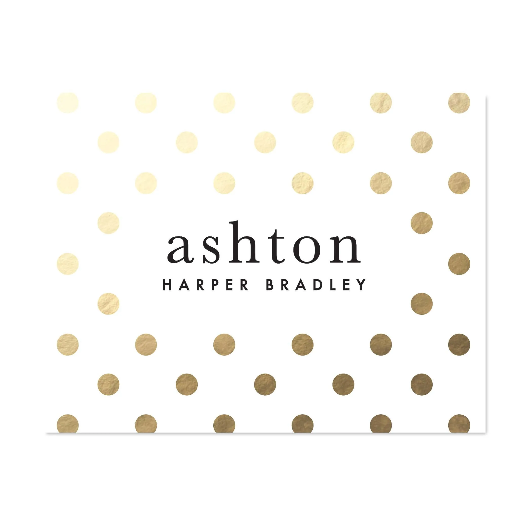 Golden Dots Personalized Folder Stickers