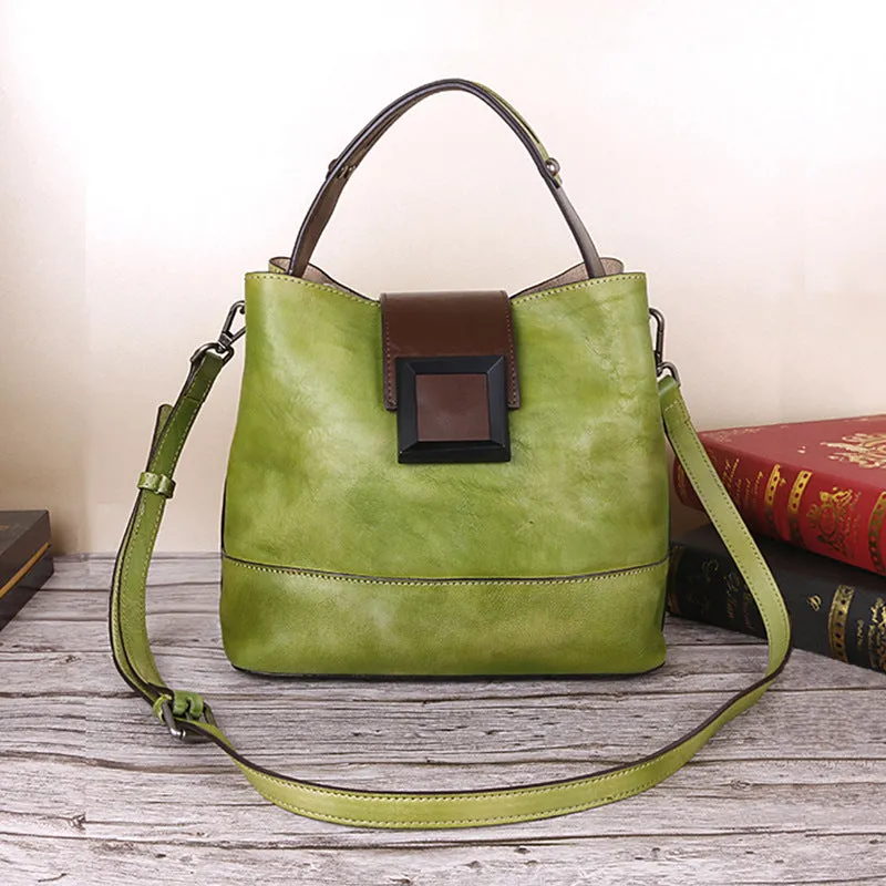 Handmade Vintage Women Leather Crossbody Bags