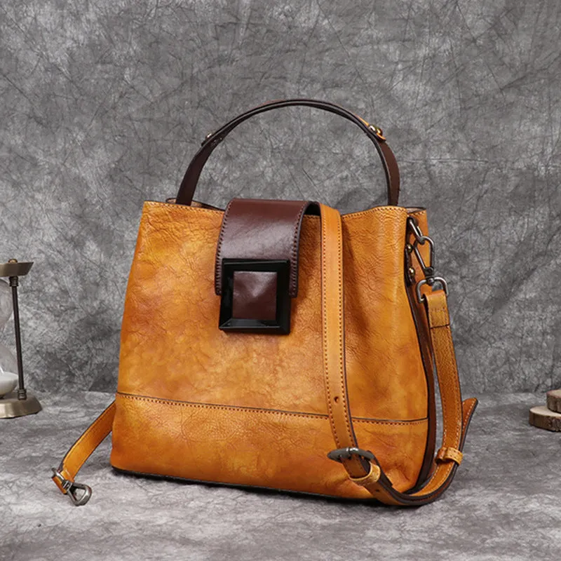 Handmade Vintage Women Leather Crossbody Bags