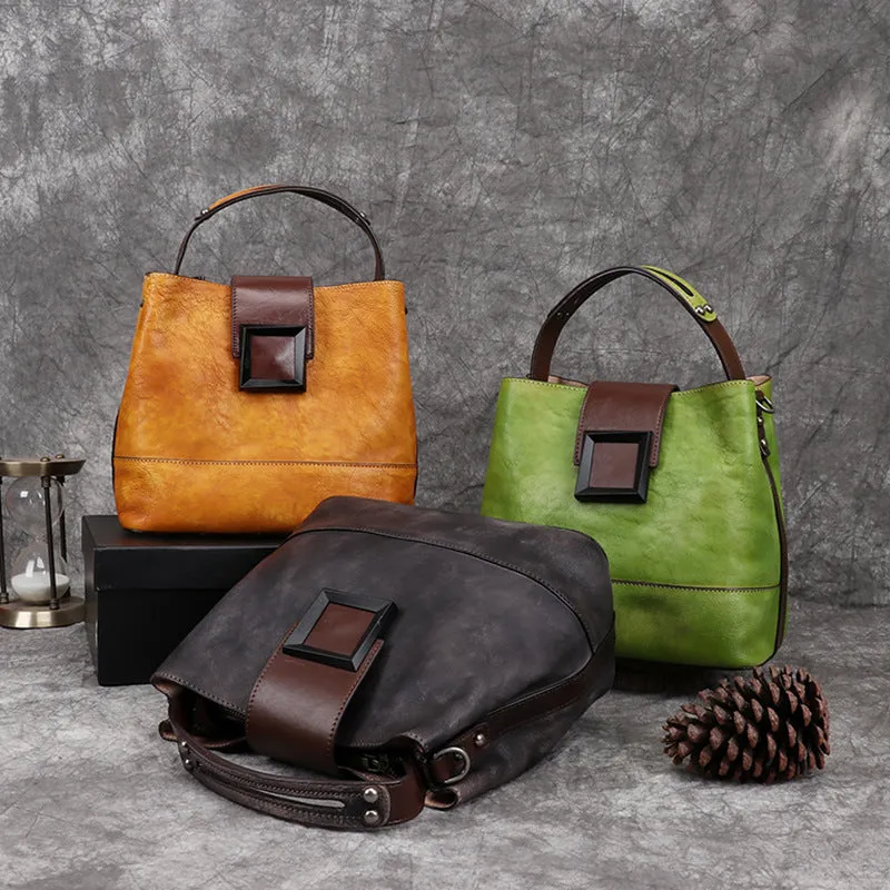 Handmade Vintage Women Leather Crossbody Bags