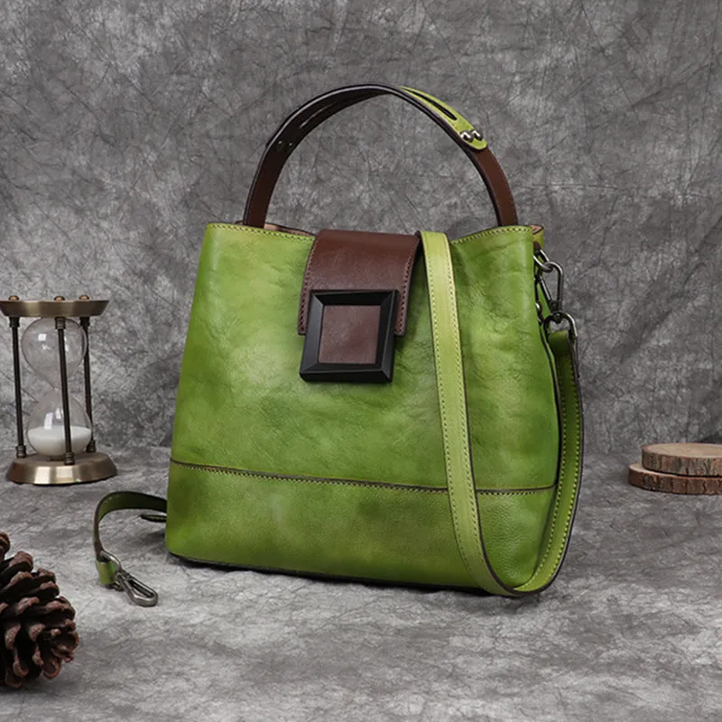 Handmade Vintage Women Leather Crossbody Bags