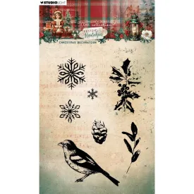 Jenine's Mindful Art Festive Nostaligia Clear Stamps Nr. 752, Christmas Decoration