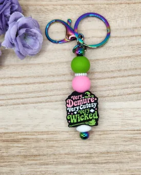 Keychain-Very Demure Very Cutesy Very Wicked