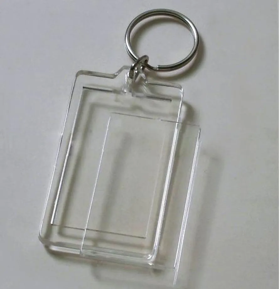 Keychains , Clear Hard Plastic Keychains