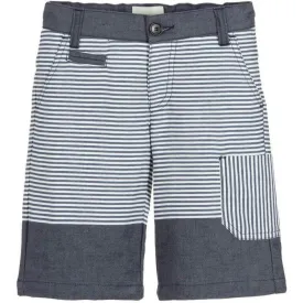 Kids Boys Navy/White Stripe Short