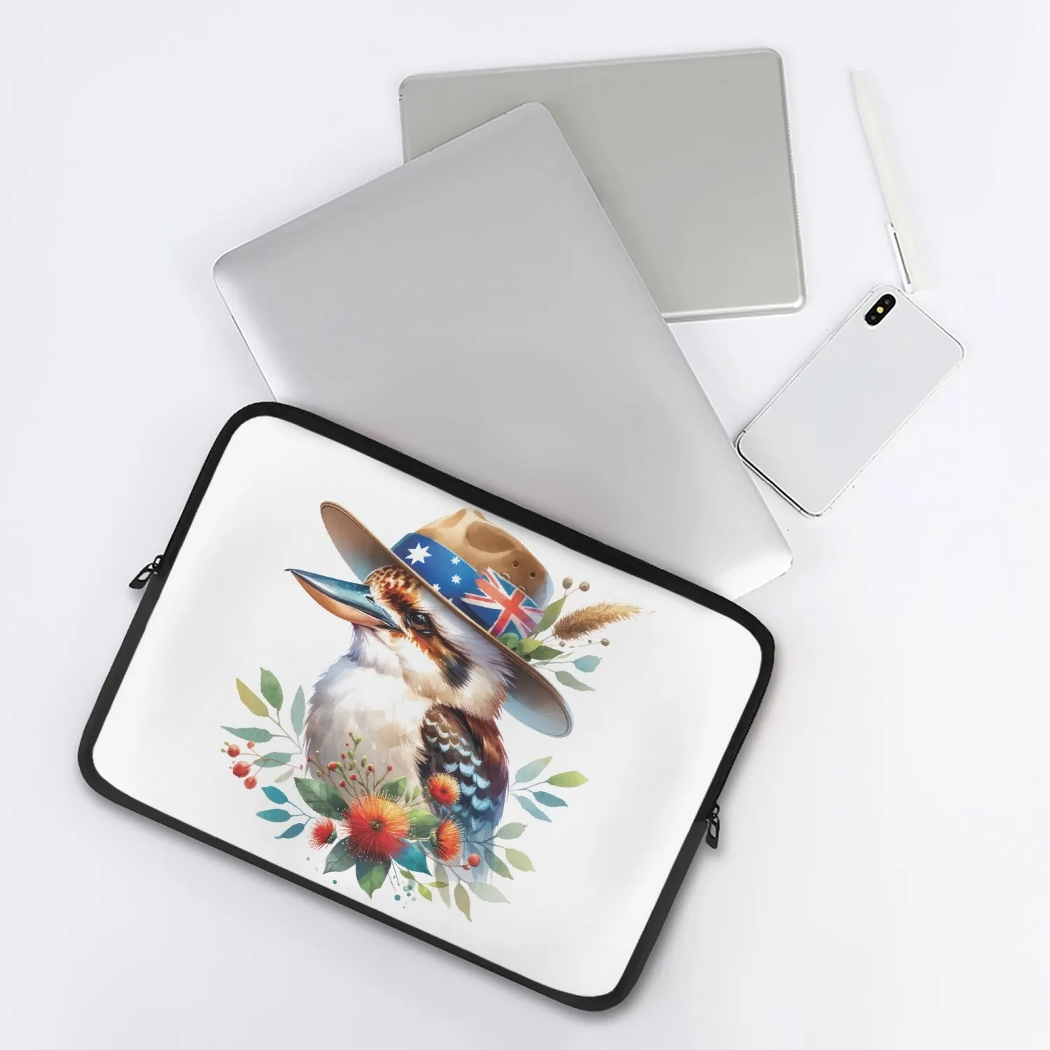 Laptop Sleeve - without handles - Australian Animals - Kookaburra