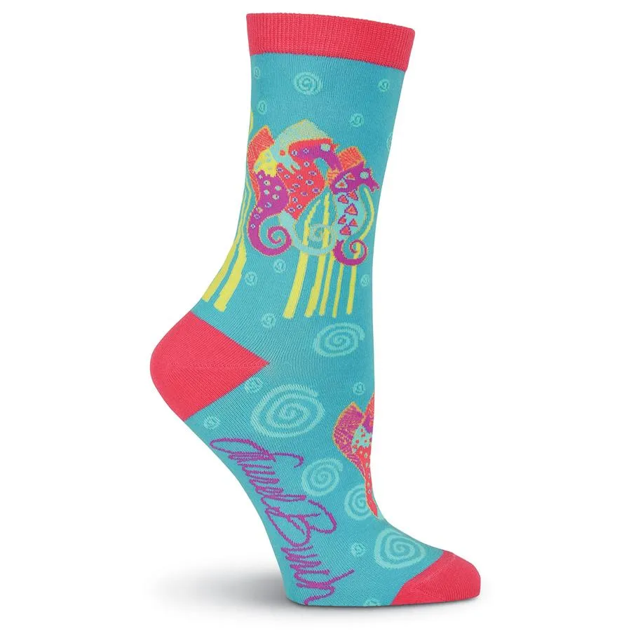 Laurel Burch Seahorse Socks