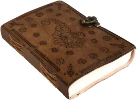 Leaf Embossed Antique Leather Journal