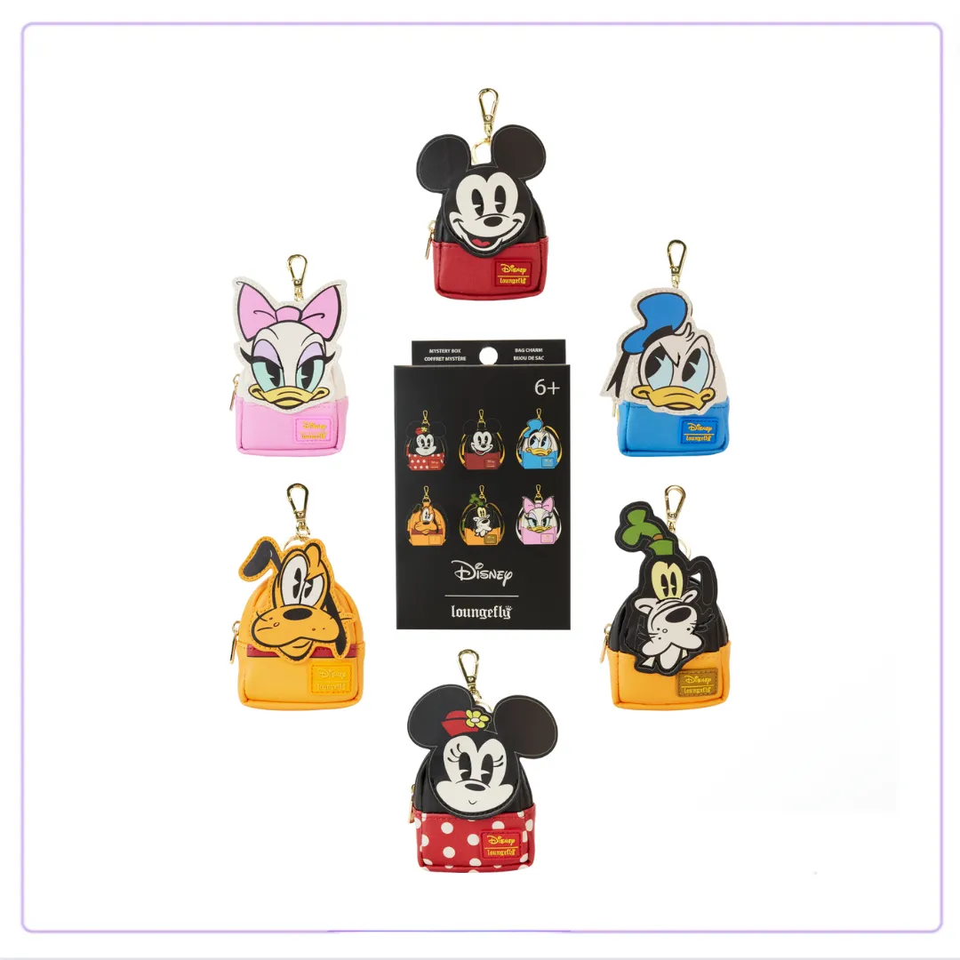 Loungefly Disney Mickey and Friends Mystery Box Bag Charm