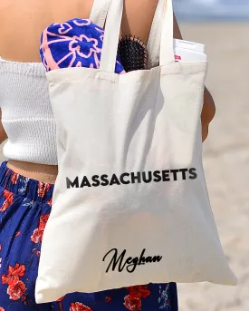 Massachusetts Tote Bag - State Tote Bags