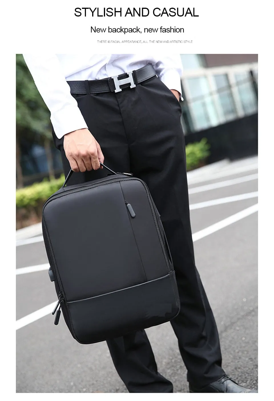 Men's Business 3 in 1 15" Laptop Backpack with USB Charging