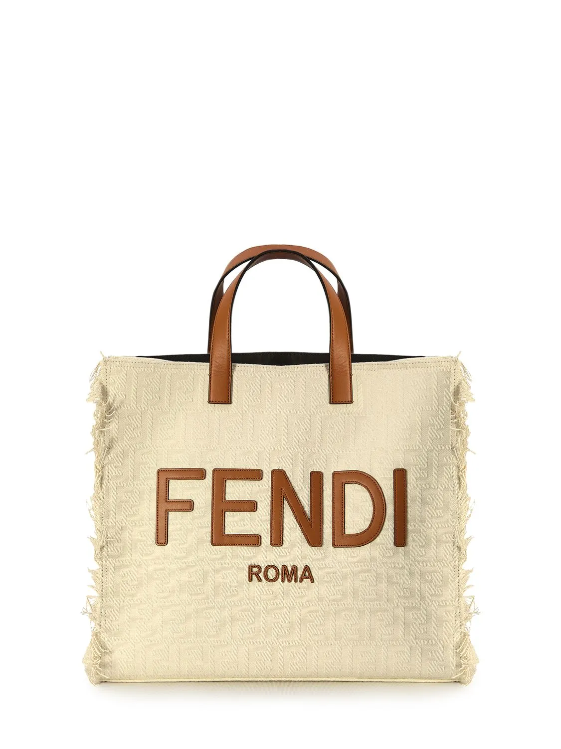 Men's Ff Shopper Bag in Cream | 7VA591ARB2