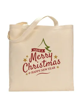 Merry Christmas Happy New Year Tote Bag - Christmas Bags