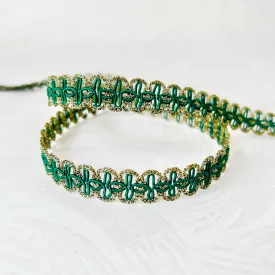 Metallic Scalloped Loop Braid - Multiple Colorways