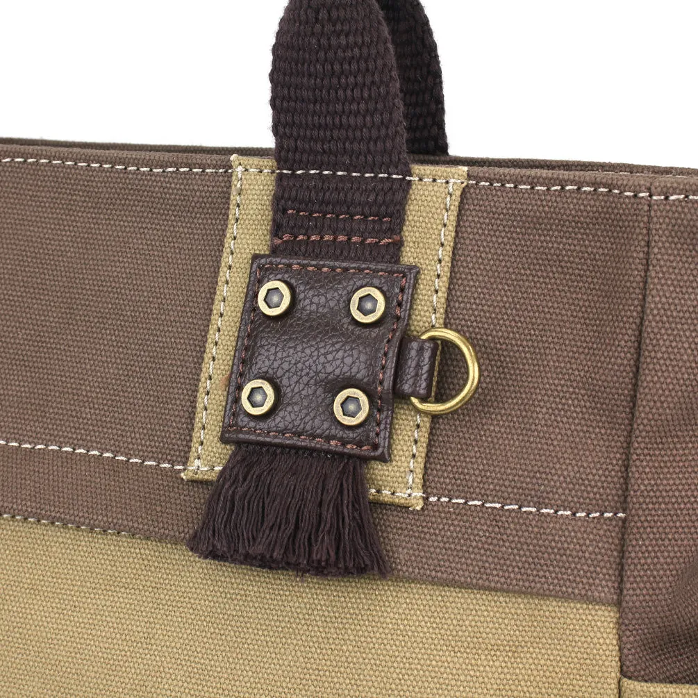 Multi Pocket Tote - Olive