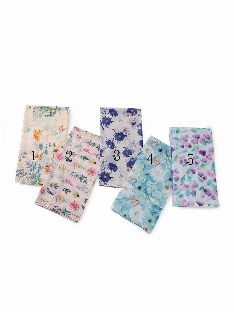 MYP033  Printed scarf thin floral floral floral