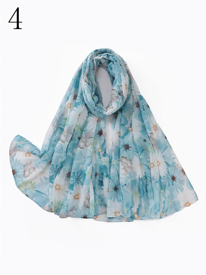 MYP033  Printed scarf thin floral floral floral