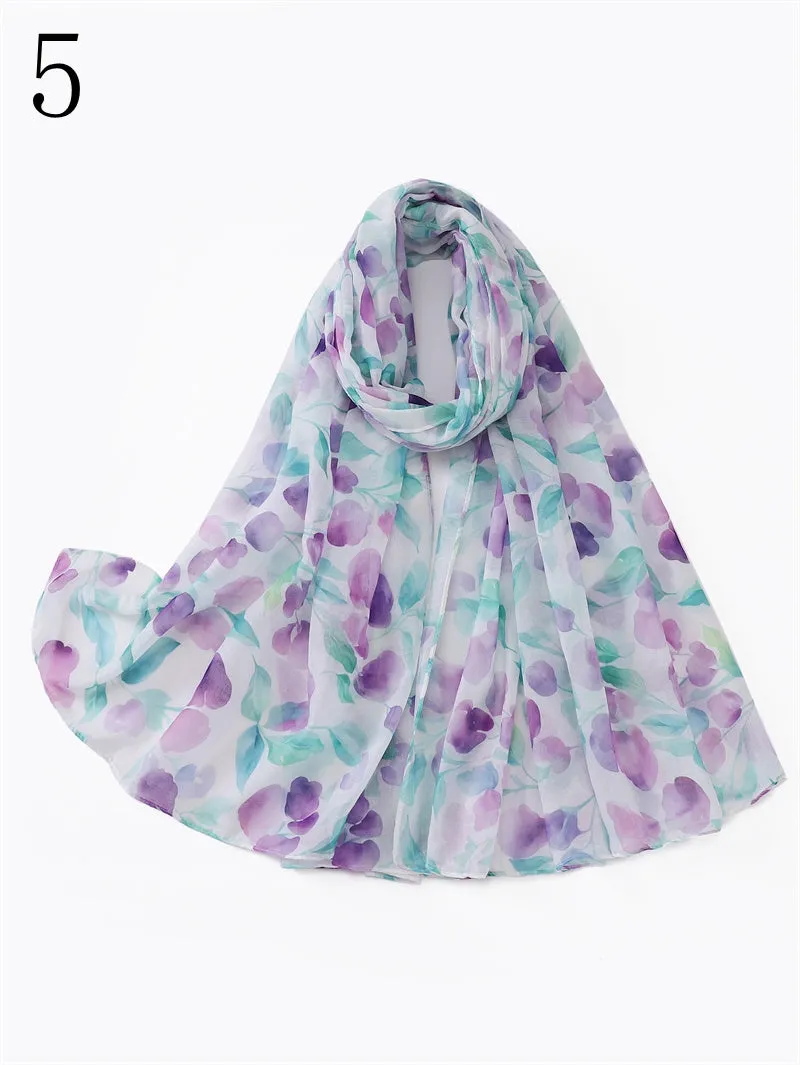 MYP033  Printed scarf thin floral floral floral