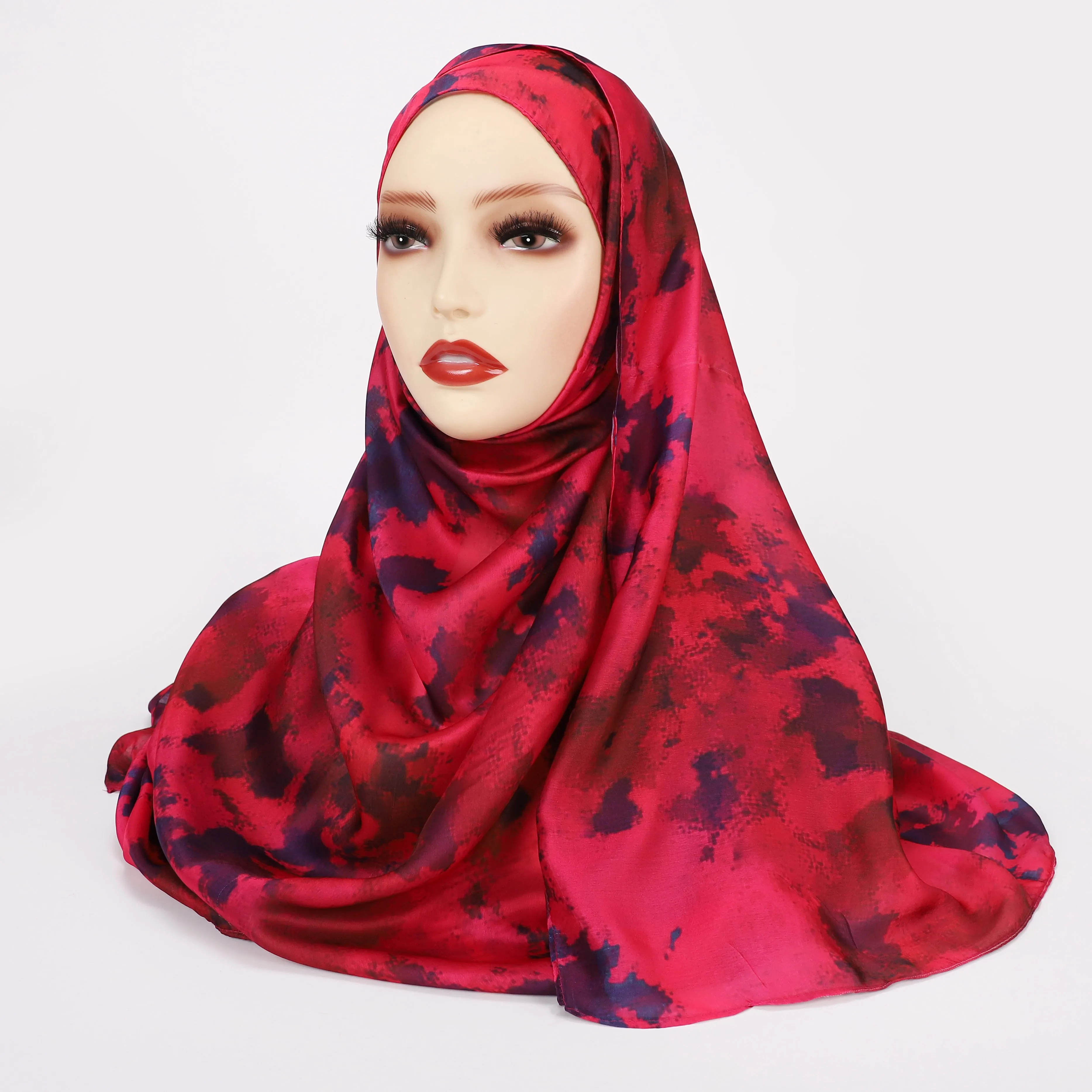 MYX011 Fashion Silk tudung print hijab/scarf polyester cotton