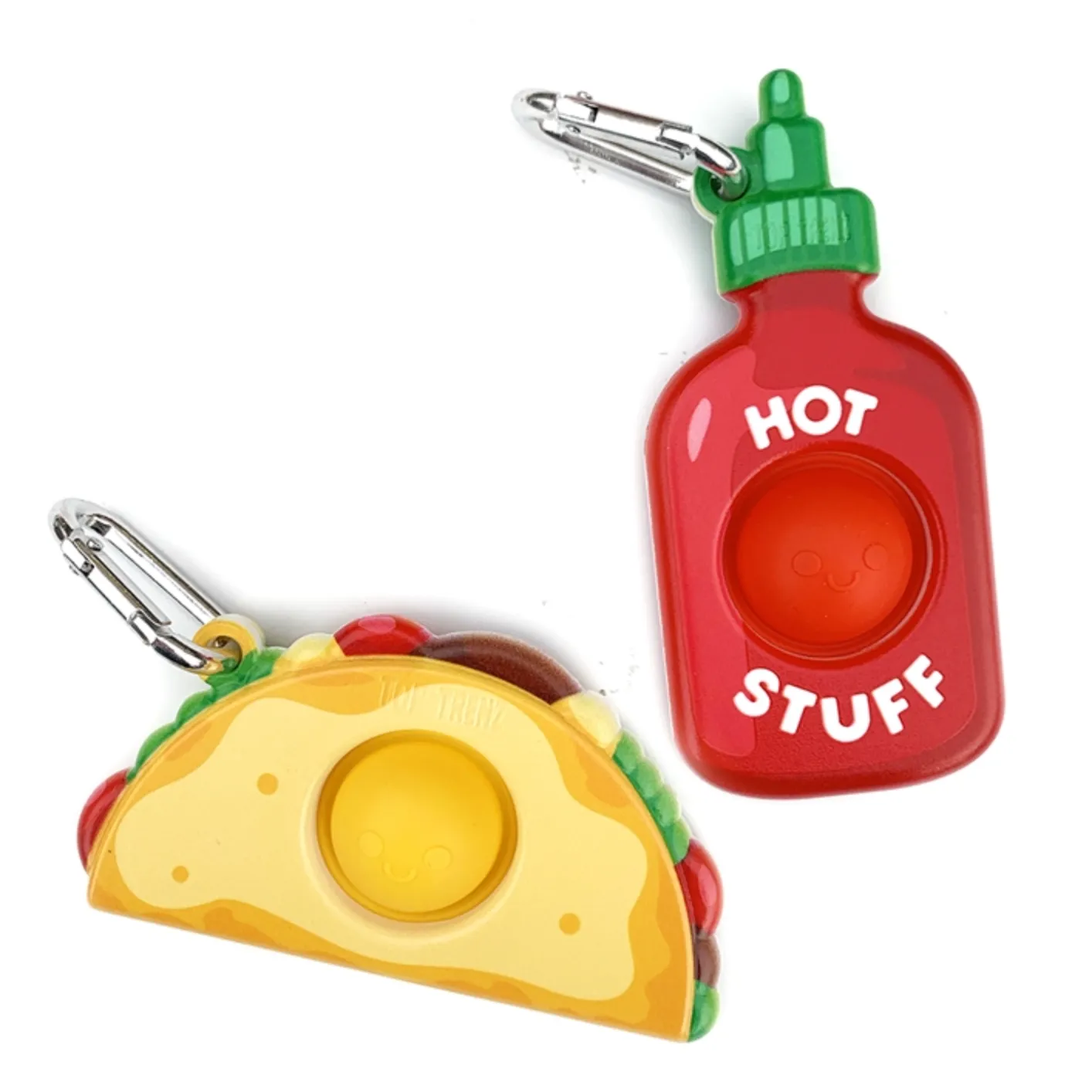 OMG! Mega Pop Best Friend Keychains - Taco - OR - Hot Sauce