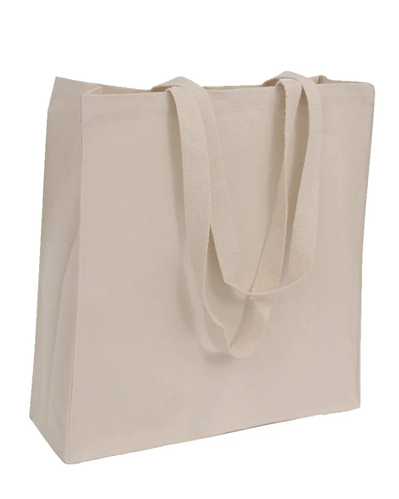 Organic Canvas Self Standing Grocery Shopper Tote Bags - OR235