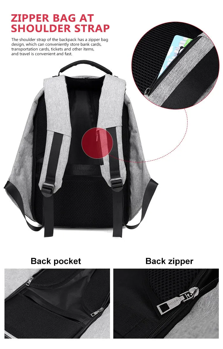 Original Anti-Theft Backpack With USB Charging