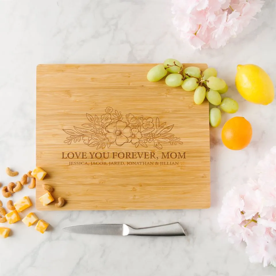 Personalized Bamboo Cutting Board for Mom