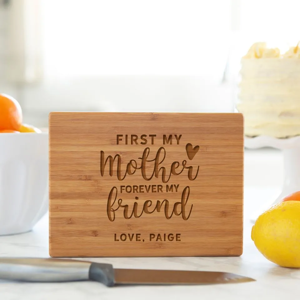 Personalized Bamboo Cutting Board for Mom