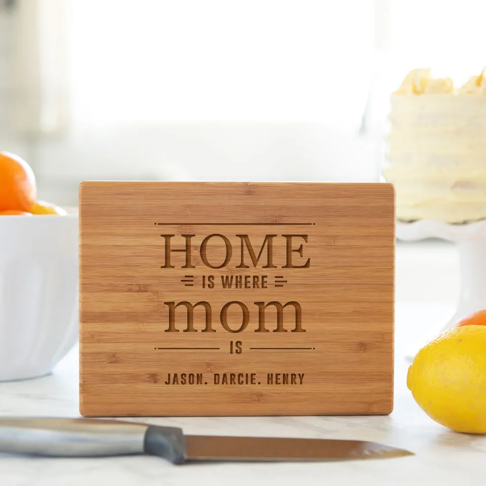 Personalized Bamboo Cutting Board for Mom