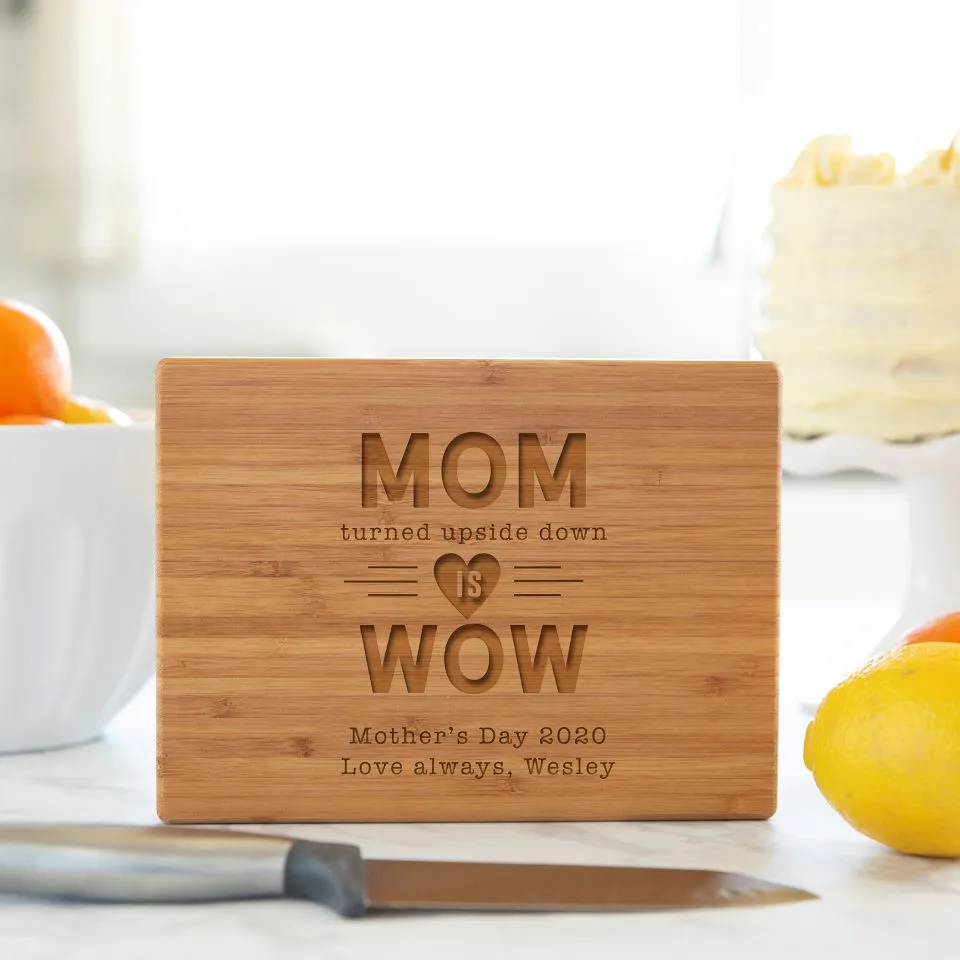 Personalized Bamboo Cutting Board for Mom