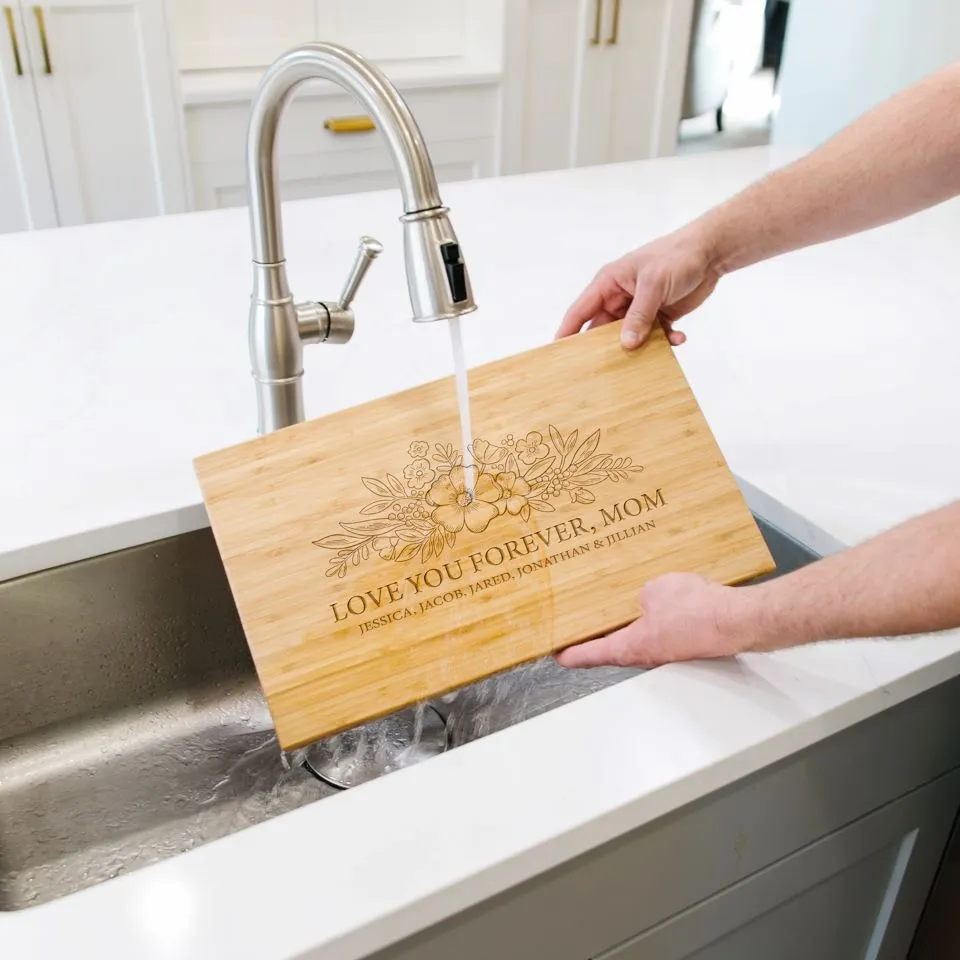 Personalized Bamboo Cutting Board for Mom