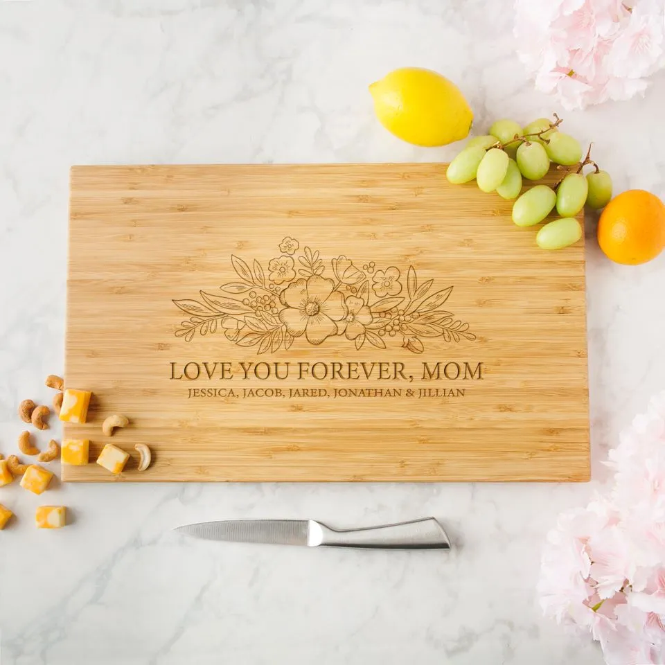 Personalized Bamboo Cutting Board for Mom