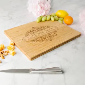 Personalized Bamboo Cutting Board for Mom