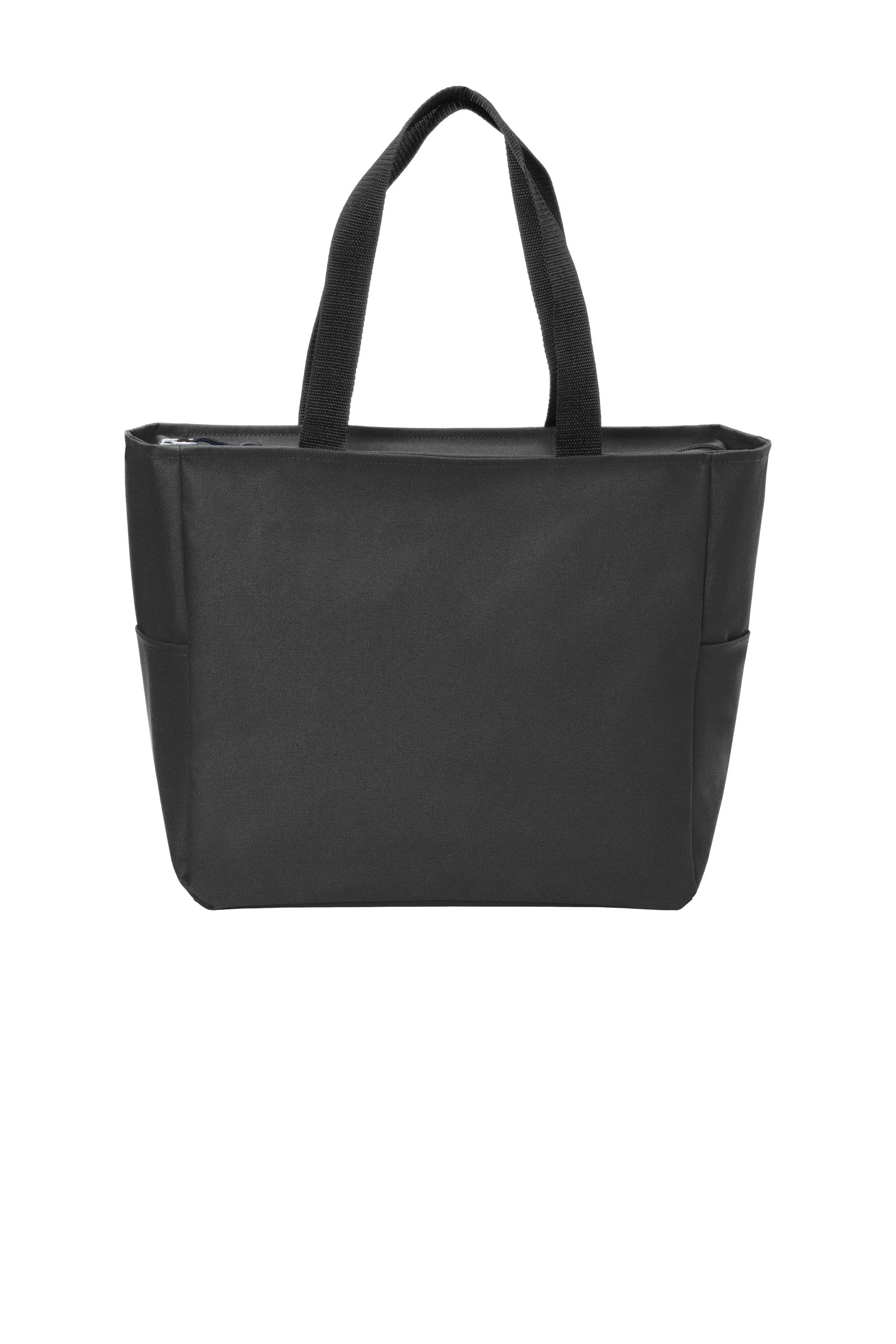 Polyester Improved Essential Tote Bags with Zippered Closure