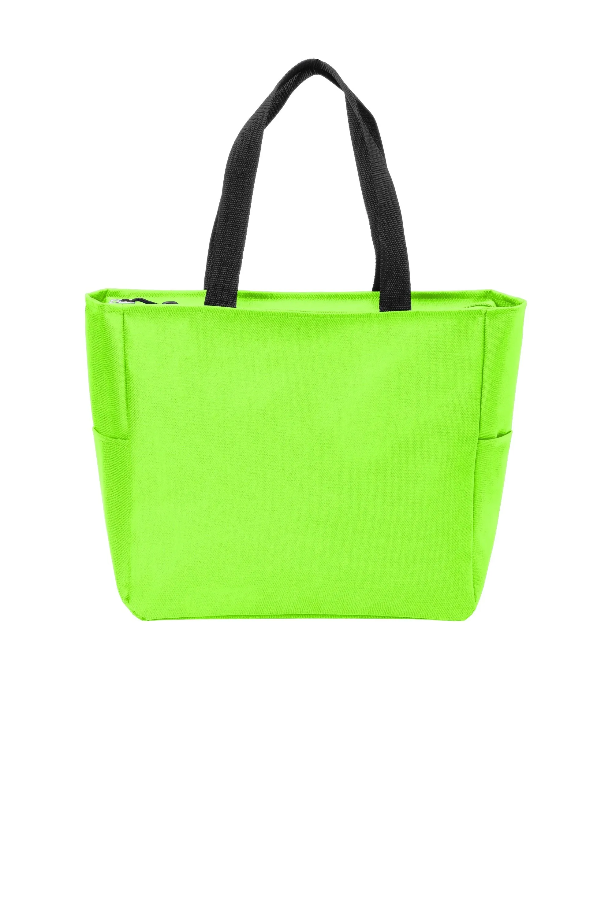 Polyester Improved Essential Tote Bags with Zippered Closure