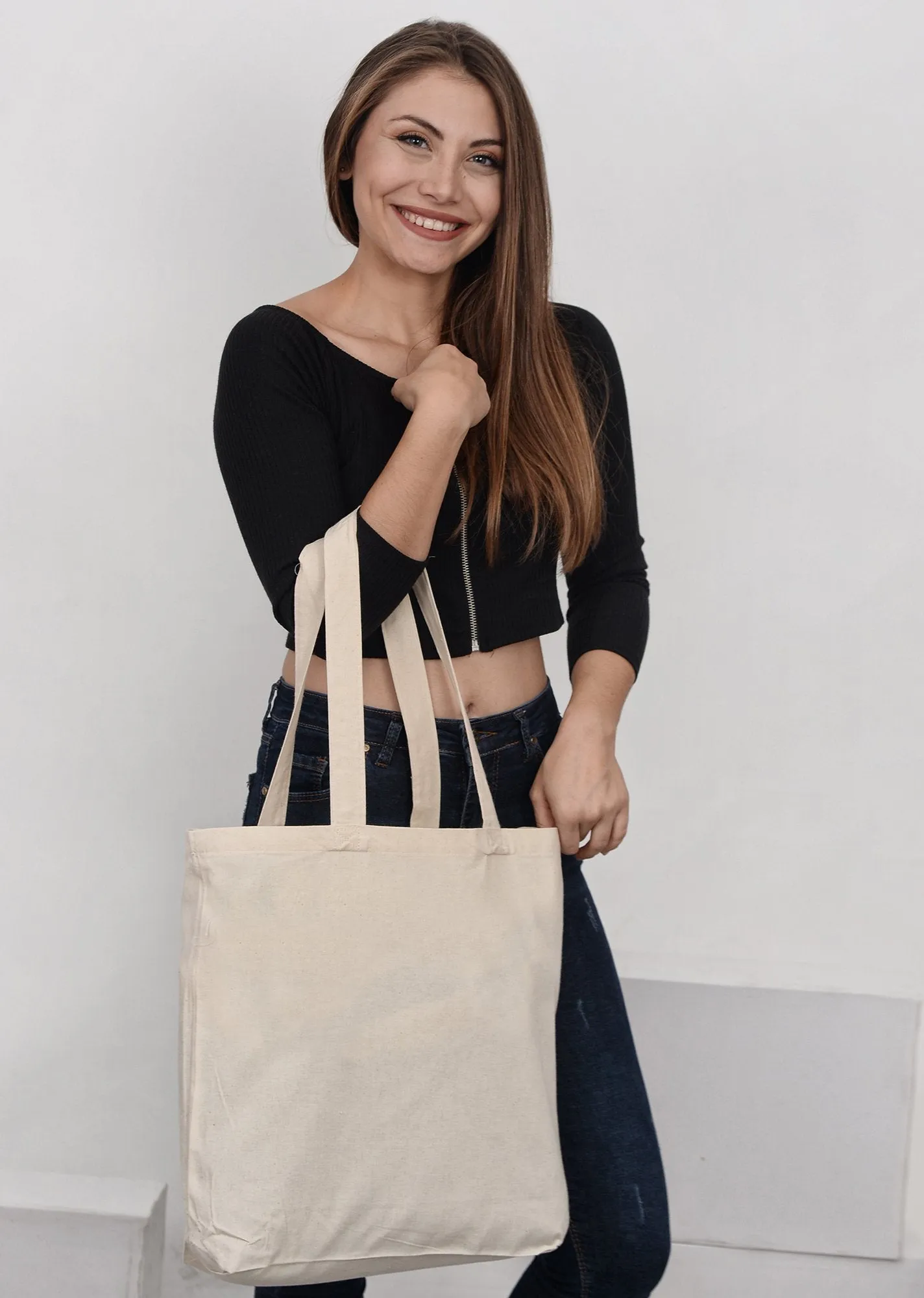 Premium Quality 100% Cotton Reusable Tote Bags - WA100 / WA110