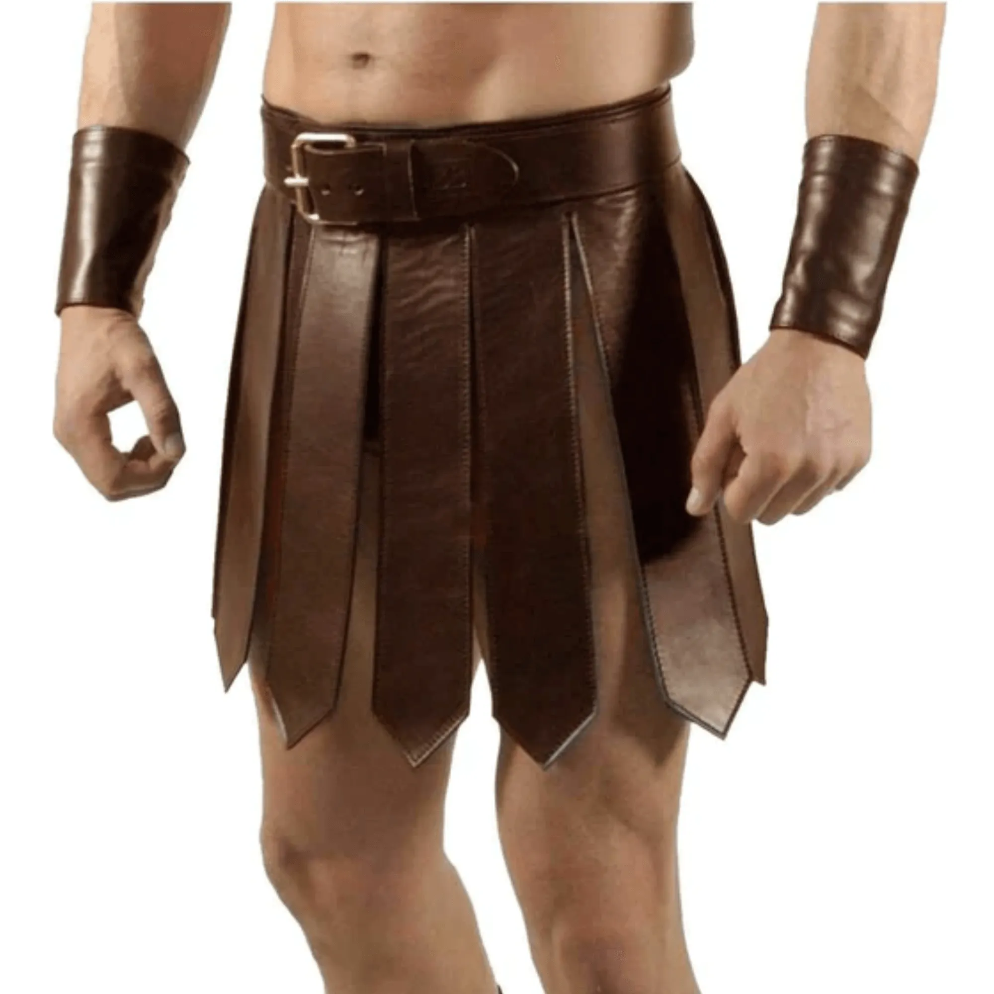 Roman Gladiator Kilt Set with Wristbands