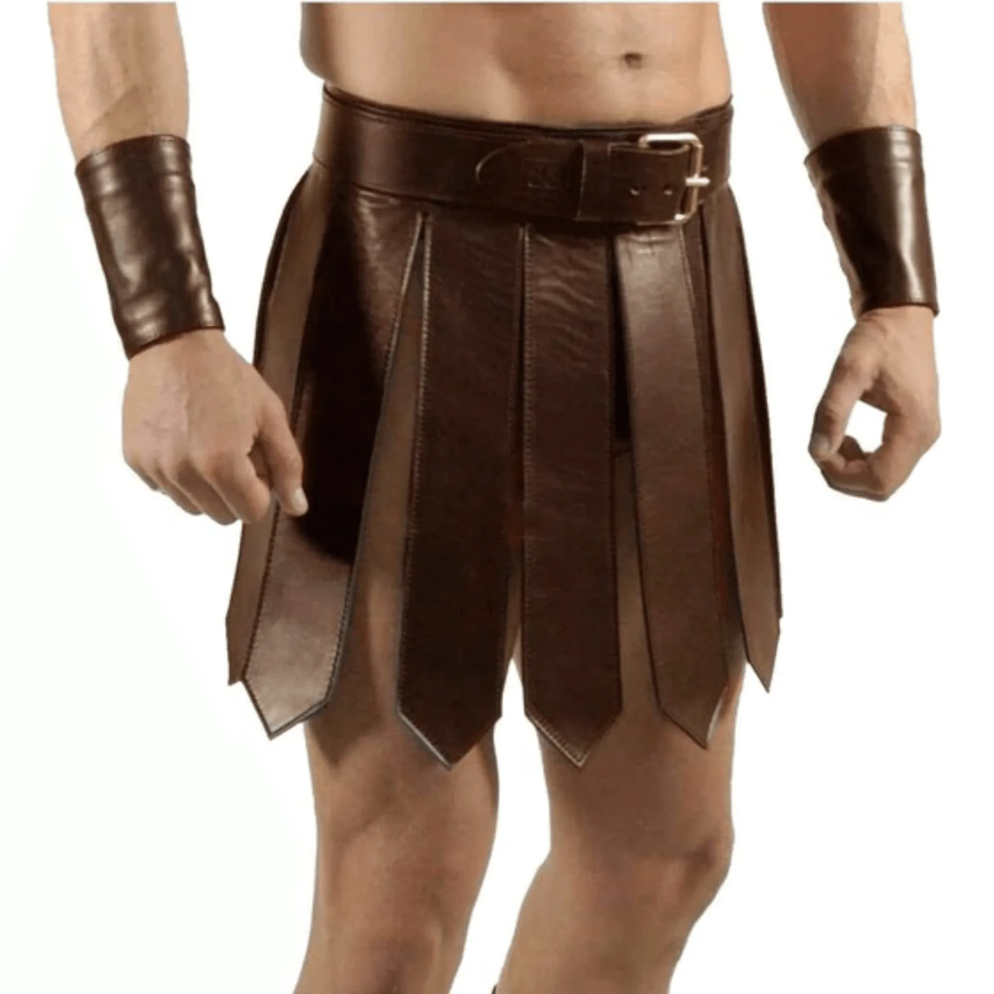 Roman Gladiator Kilt Set with Wristbands