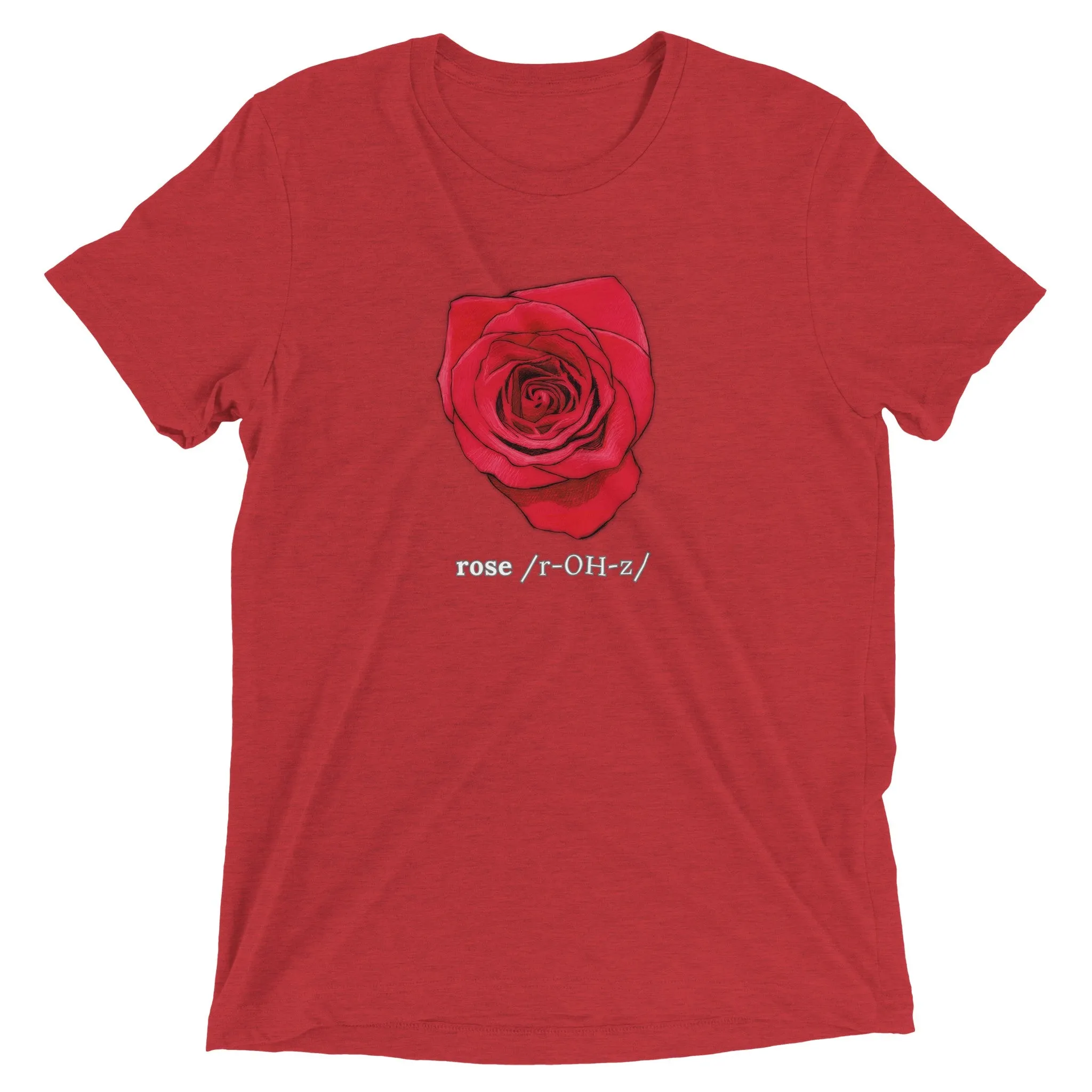 Rose Phonetic Triblend Unisex Crewneck T-shirt