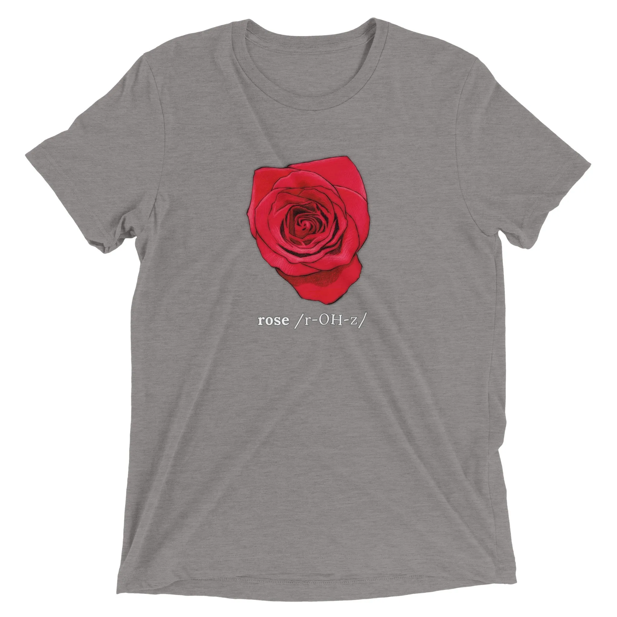 Rose Phonetic Triblend Unisex Crewneck T-shirt