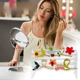 Rotating Acrylic Claw Clip Organizer – 360°  Organizer for Stylish Storage & Display for Women’s Hair Accessories