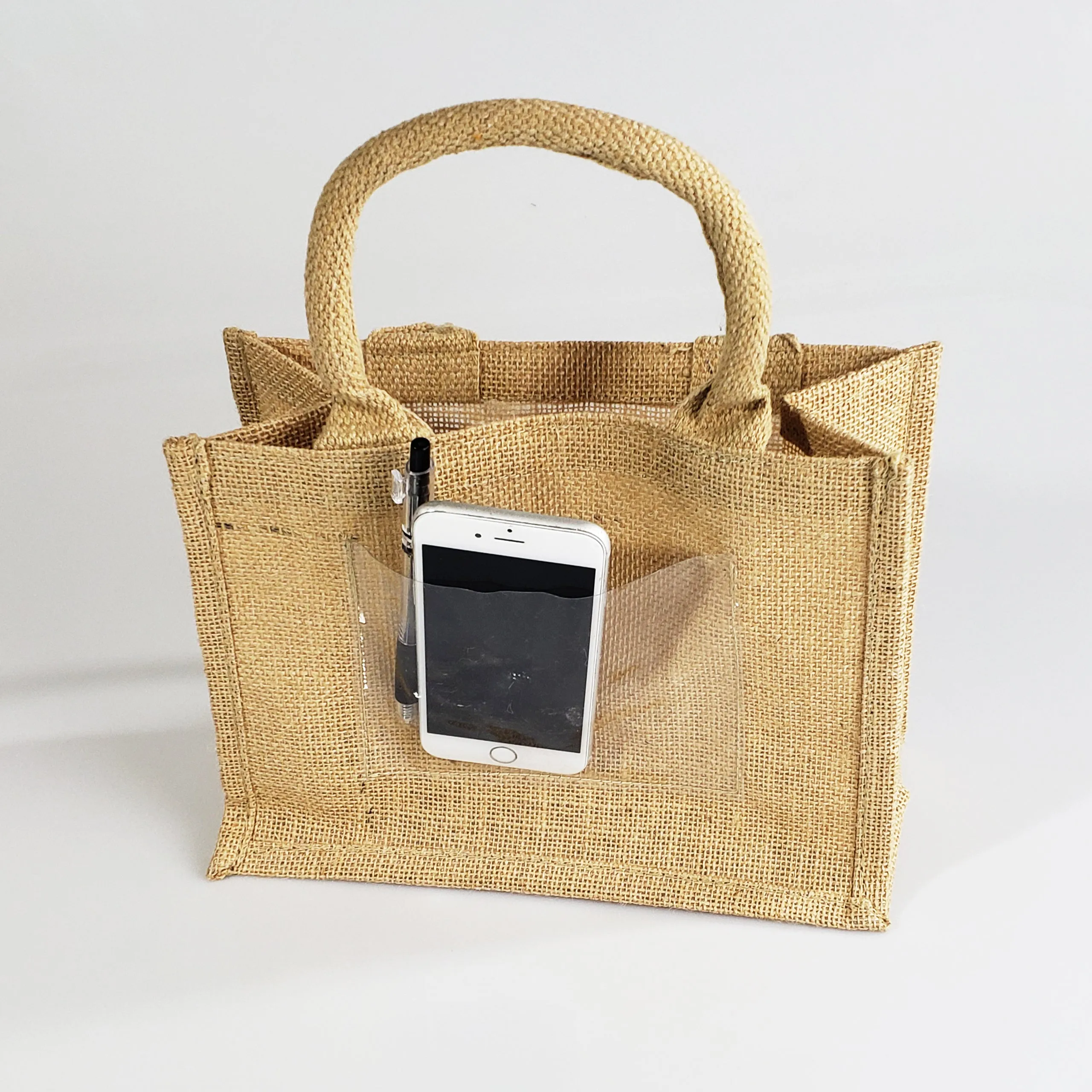 Rustic Wedding Favor Burlap Bags / Promotional Jute Totes  TJ907