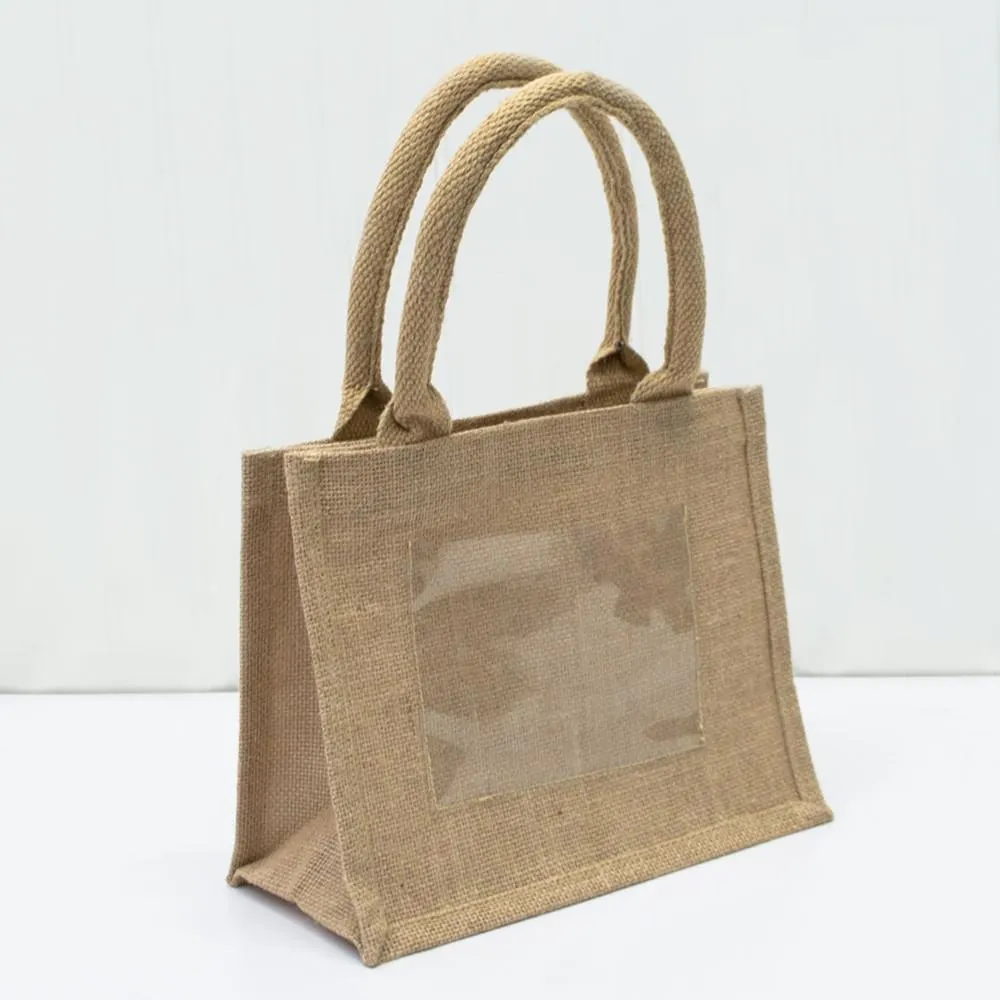 Rustic Wedding Favor Burlap Bags / Promotional Jute Totes  TJ907