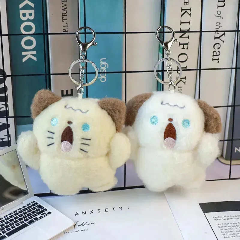 Screaming Animals Plush Keychain