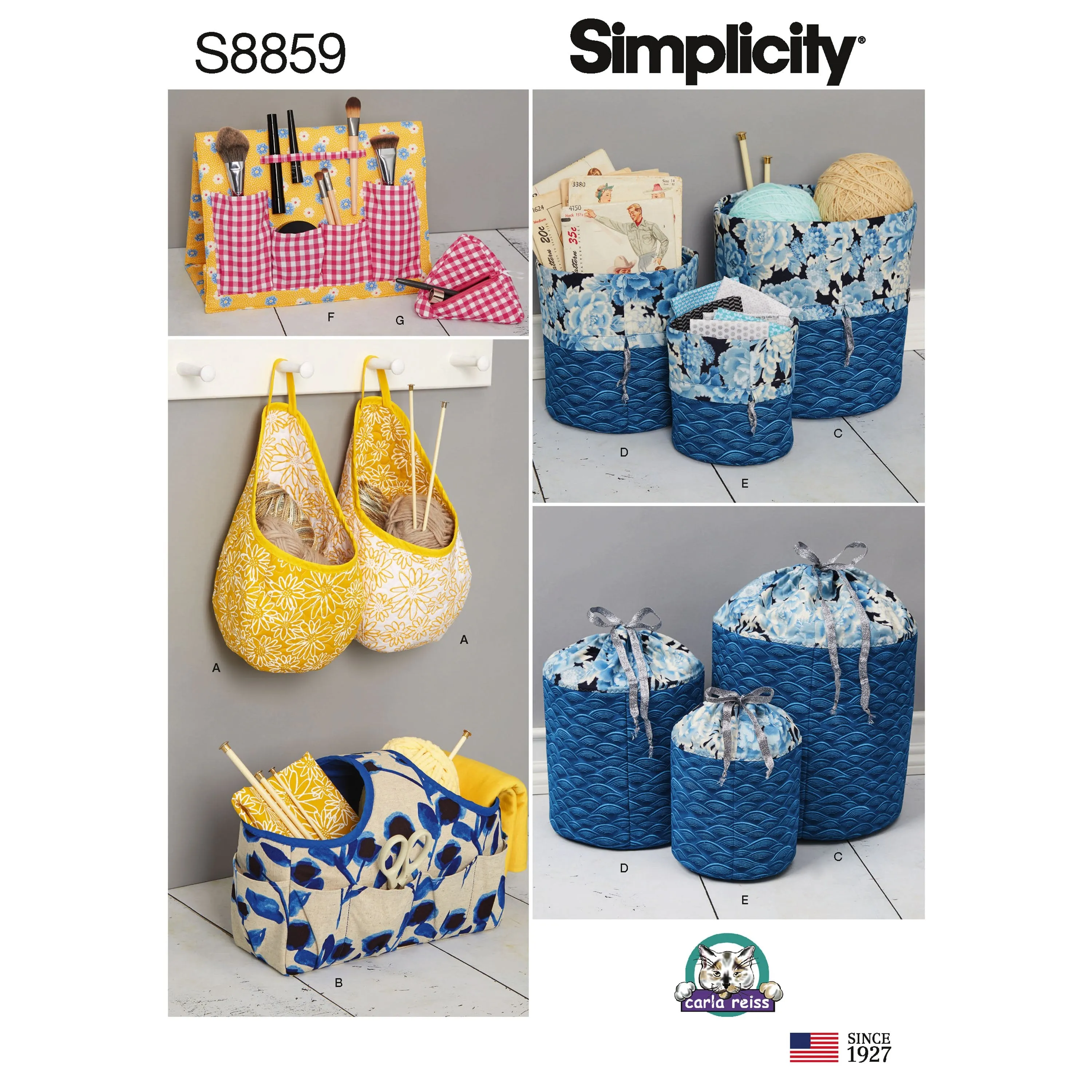 Simplicity Pattern 8859 Organizers Sewing Pattern