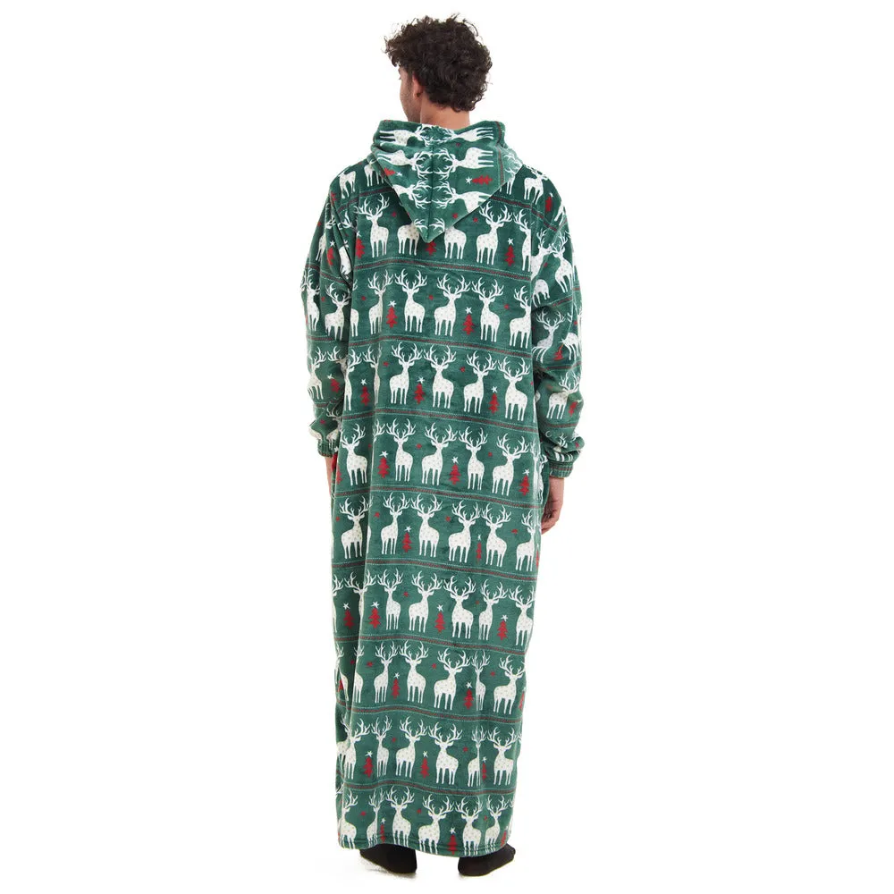 Snuggs Wearable Blanket Monk Green Christmas