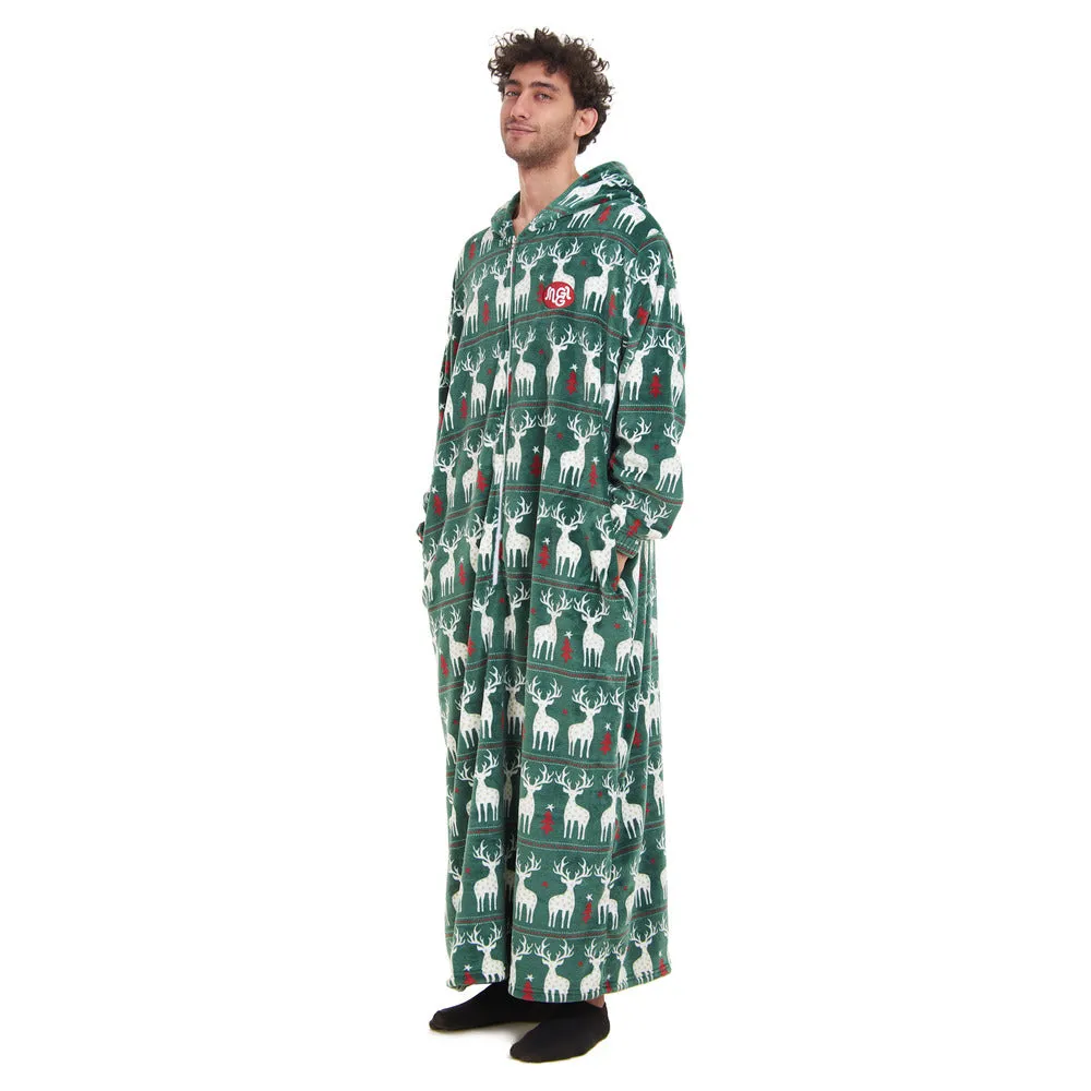 Snuggs Wearable Blanket Monk Green Christmas