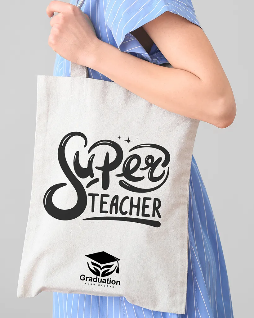 Super Teacher Customizable Tote Bag - Teacher's Tote Bags